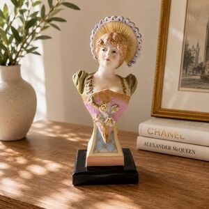 Ardalt Lenwile China Victorian Lady Bust Figurine Hand Painted Japan 628